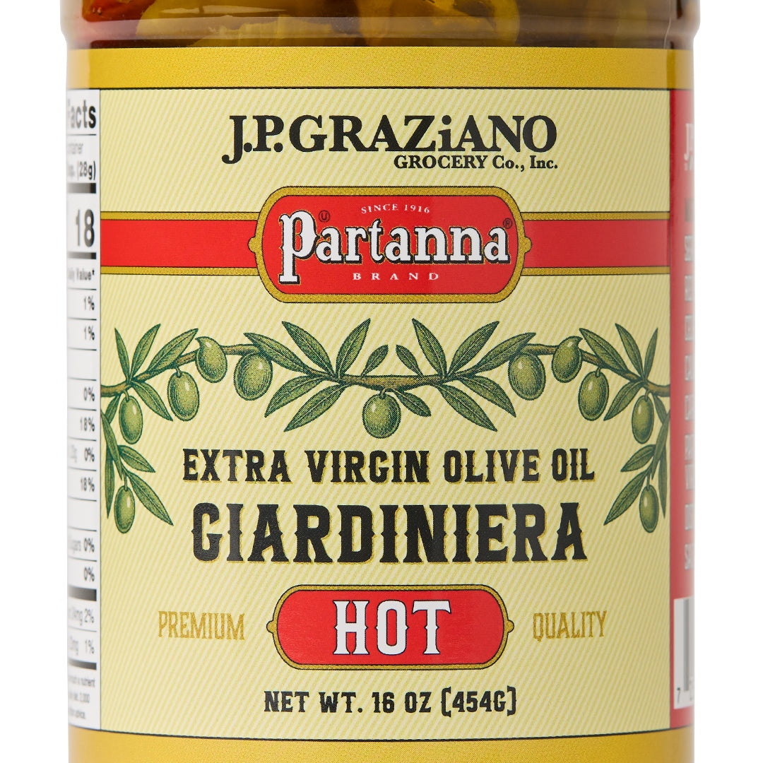 Partanna Extra Virgin Hot Giardiniera – Taste Real Chicago