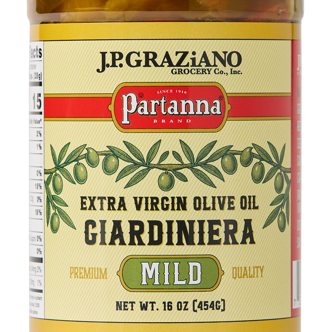Partanna Extra Virgin Mild Giardiniera – Taste Real Chicago